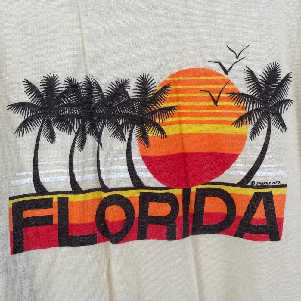 Vintage 80’s Florida Side Snap Tee - Picture 2 of 9